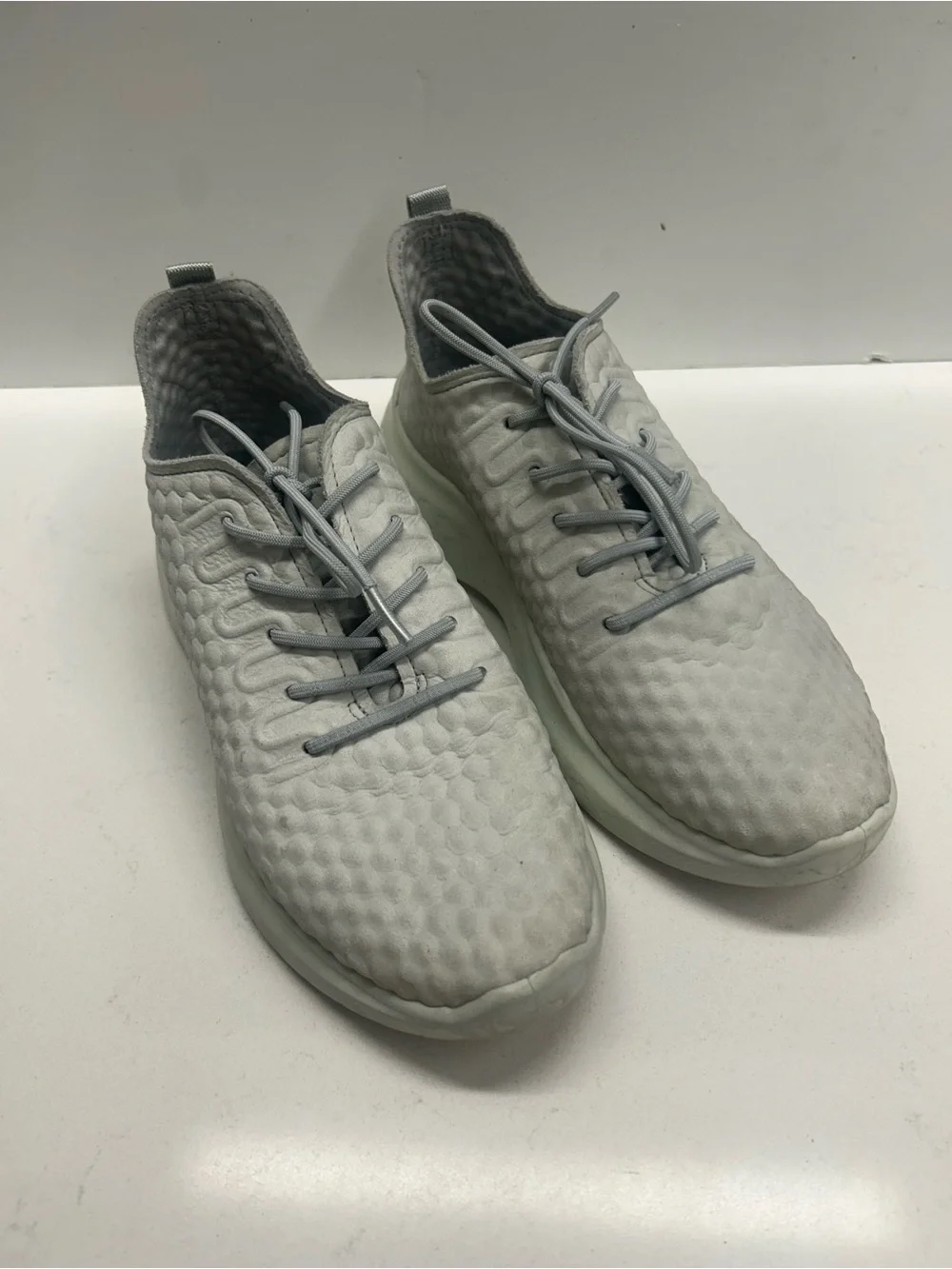 Ecco Women’s Therap Lace Textured Sneaker in Light Gray